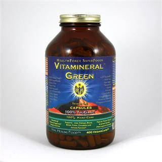 Vitamineral GREEN Capsules Version 5.3(400 v-caps)* HealthForce Nutritionals